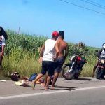 Acidente mata mulher na BR 356 entre SJB e Campos
