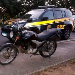 PRF recupera motocicleta com registro de roubo/furto na BR 101