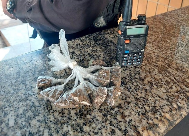 PM apreende droga em Campo Novo