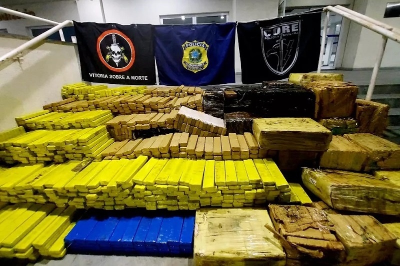 Operação da polícia apreende cerca de 1,5 tonelada de drogas no Rio