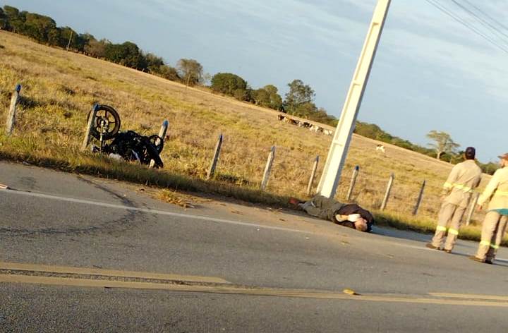 Acidente na BR 356 deixa motociclista ferido em SJB