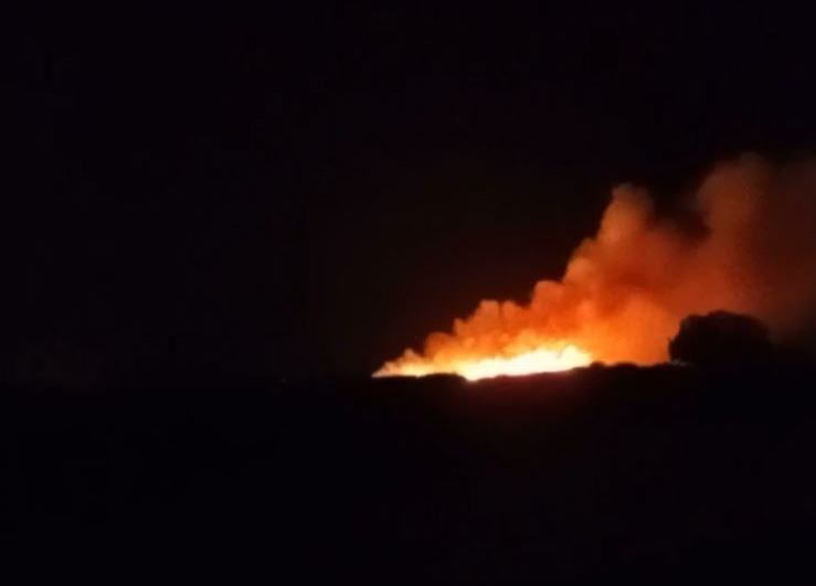 Vídeo – Incêndio de grandes proporções em São João da Barra