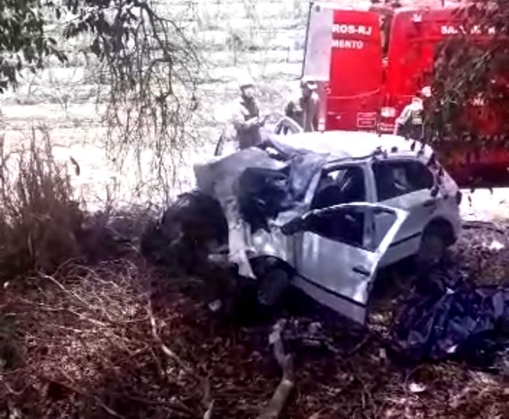 Vídeo – Acidente na BR 356 mata casal e criança