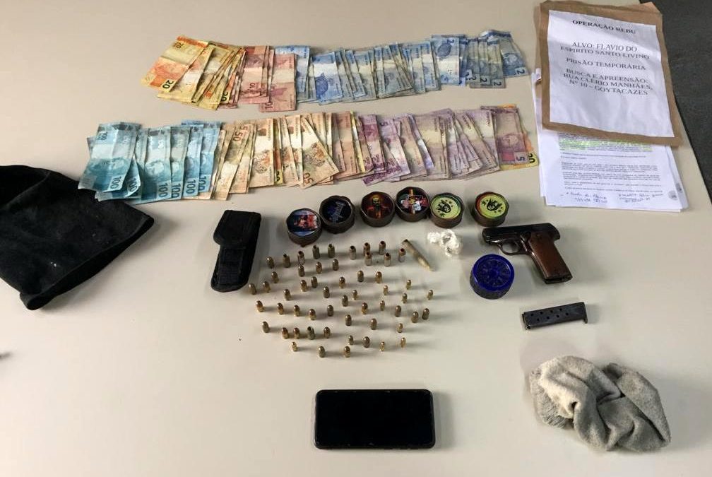 Operação Rebu termina com apreensão de armas, drogas e homens presos em três municípios