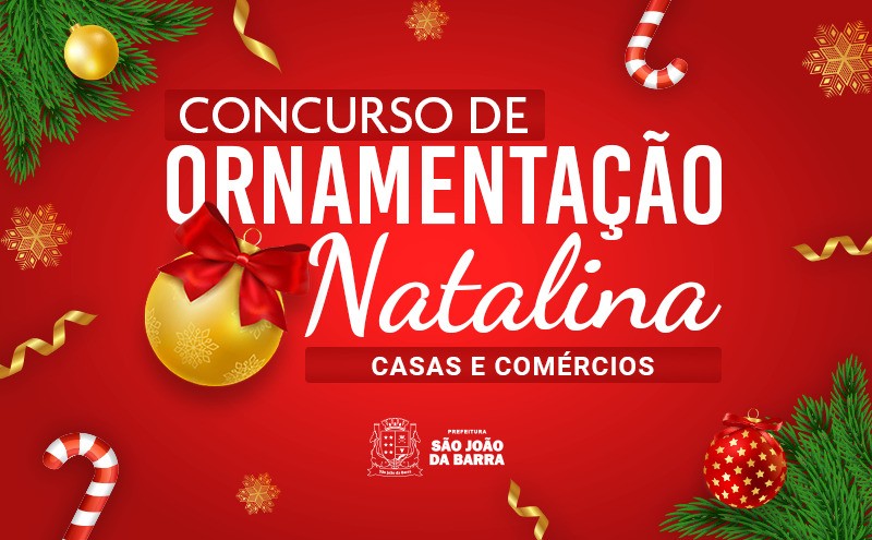 Inscrições para concurso de ornamentação natalina de casas e comércios em SJB na segunda-feira