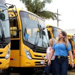 Prefeitura de SJB adquire nove ônibus escolares zero km