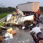 Vídeo - Homem morre em grave acidente na BR 101 em Campos