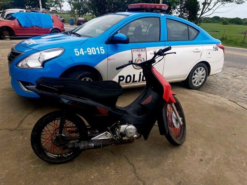 Jovem detido com motocicleta com motor roubado em SJB