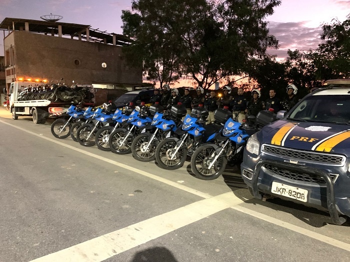 Vídeo – Operação ‘Circuito Fechado’ apreende 27 motocicletas irregulares na BR 356