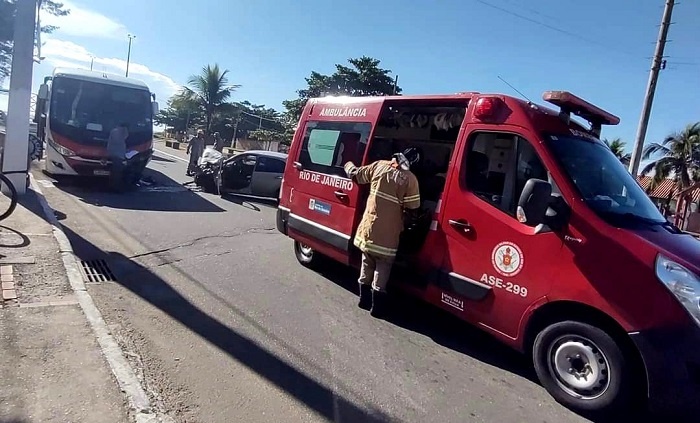 Vídeo – Acidente deixa homem ferido em SJB