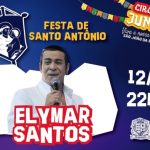 Elymar Santos se apresenta nesta segunda-feira na festa de Santo Antônio
