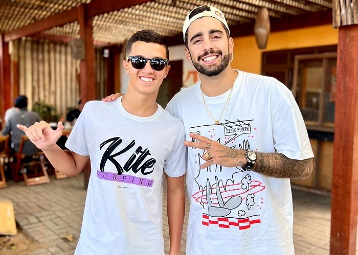 Ex-BBB Pedro Scooby grava comercial de cerveja em Atafona