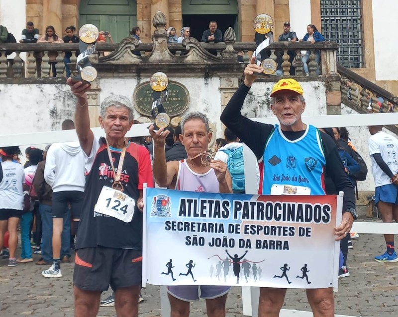 Atletas de SJB conquistam terceiras colocações na corrida de Ouro Preto