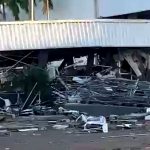 Vídeo - Estrutura metálica de caixa d'água desaba e deixa feridos em Campos