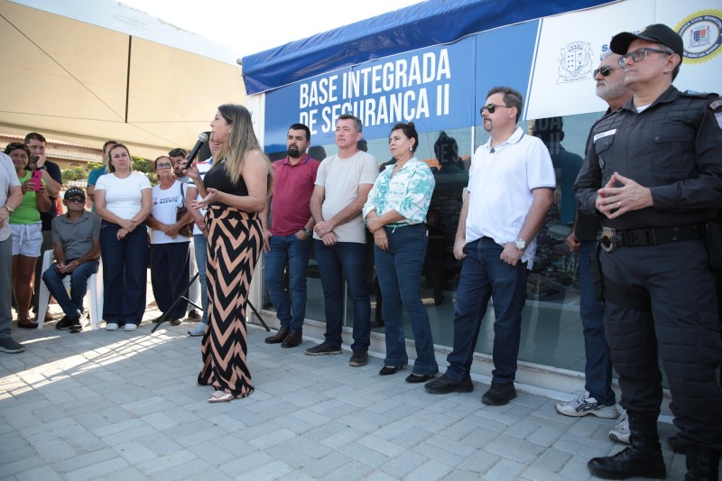 Vídeos – Carla Caputi inaugura Base Integrada de Segurança em Chapéu de Sol