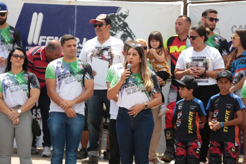 Carla Caputi inaugura motódromo com a 4ª Etapa do Campeonato Estadual de Motocross