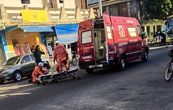Vídeo – Acidente deixa mulher ferida em São João da Barra