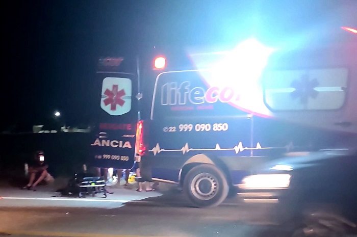 Vídeo – Acidente deixa motociclista ferido na BR 356 em SJB