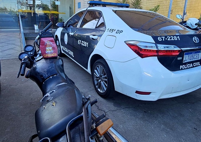Motocicleta é apreendida com dois adolescentes em São João da Barra