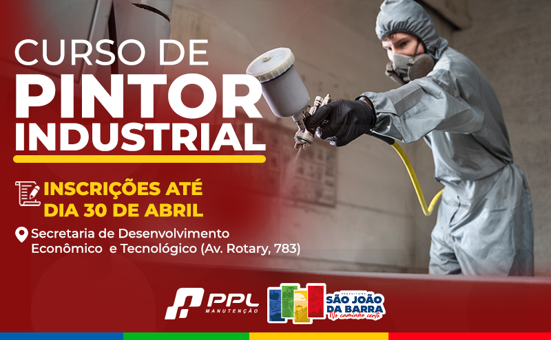 Inscrições abertas para curso de pintura industrial em SJB