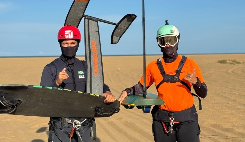 Medalhista Pan-Americana de kitesurf treina em SJB