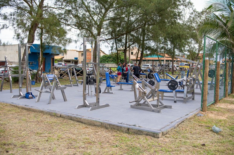 Academia Popular do Balneário de Atafona é reaberta após manutenção