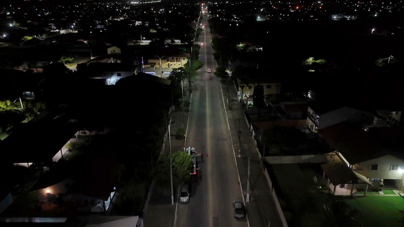 Superpostes da Av. Liberdade em Grussaí passam a ter luminárias de Led