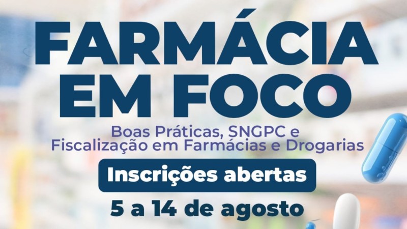 Inscrições abertas para evento na área de farmácia em SJB