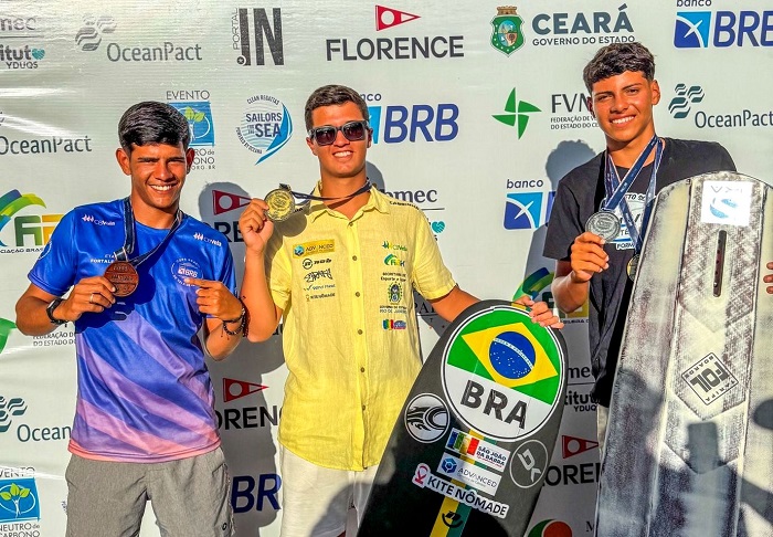 Vittinho é ouro na Copa Brasil de Vela de Praia 2025 em Fortaleza