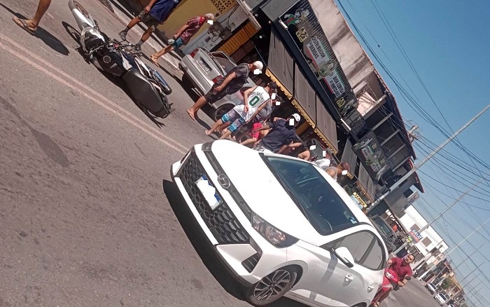 Motociclista fica ferido em acidente em São João da Barra