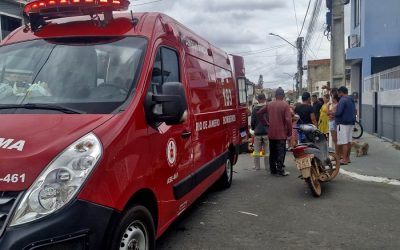 Acidente deixa mãe e filha feridas no Centro de São João da Barra