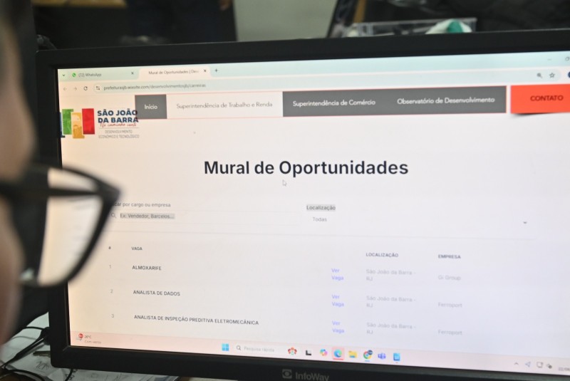 Confira 198 vagas disponíveis no Mural de Oportunidades de SJB