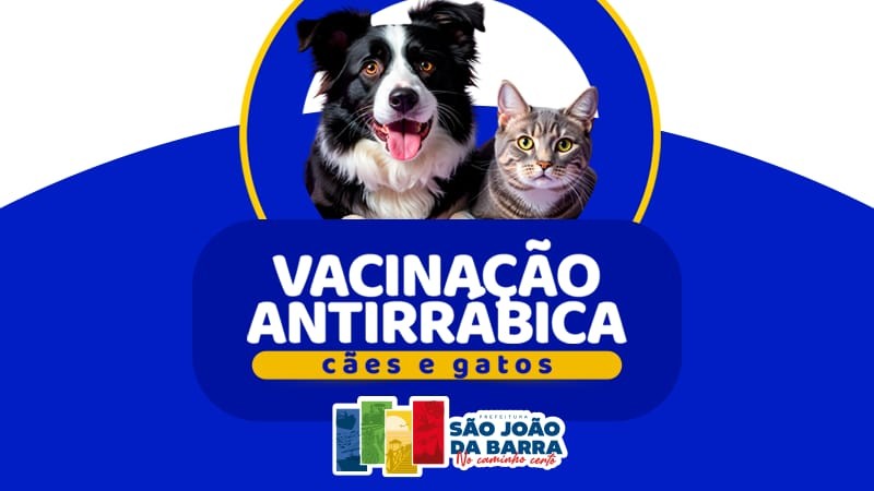 Dia D de Vacinação Antirrábica Animal acontece neste sábado em SJB