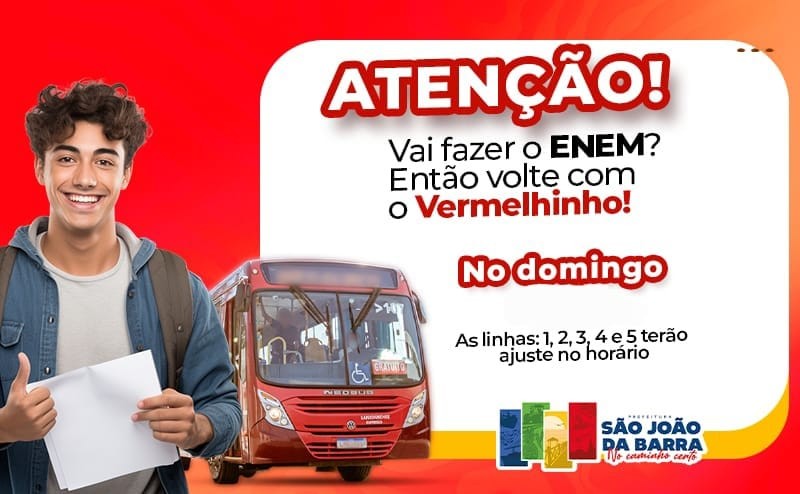 Esquema especial do Vermelhinho em SJB é mantido para o segundo dia do Enem