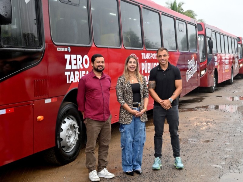 Transporte público gratuito de SJB ganha mais três ônibus com ar condicionado