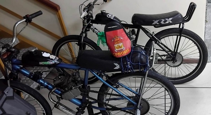 Bicicletas motorizadas são apreendidas após perturbação do sossego em São João da Barra