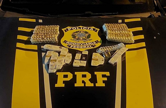 PRF apreende medicamentos para emagrecimento e anabolizantes na BR 356