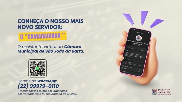 Câmara de São João da Barra implanta assistente virtual para interagir com os cidadãos