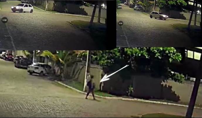 Vídeo – PM detém suspeito de assaltar funcionária do Polo Gastronômico de Grussaí