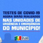 SJB altera esquema de testagem da Covid-19 17047_a6989acef1fe70b73855ccaeee7085c3