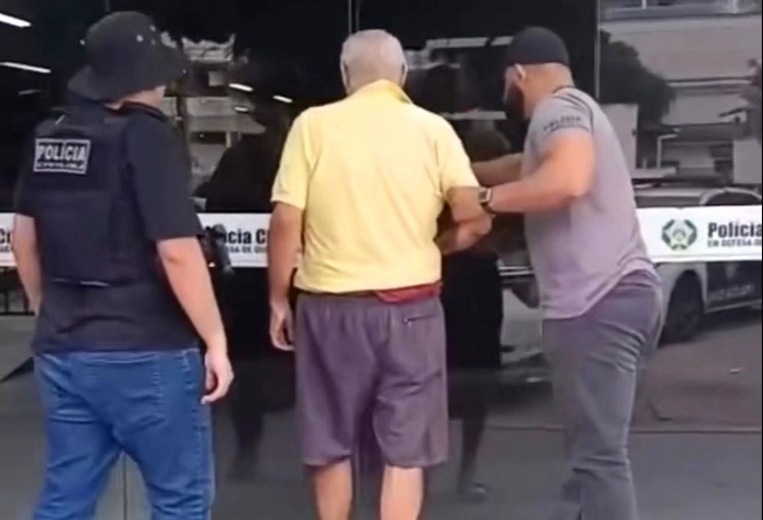 Vídeo – Idoso é preso após condenação por estupro de vulnerável contra a própria filha em Campos