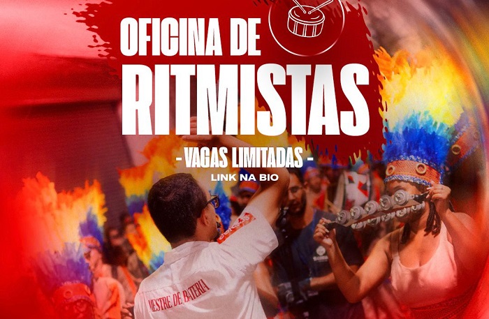 Congos abre inscrições para oficinas gratuitas de ritmistas da Bateria Coração Valente