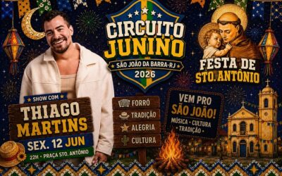 SJB celebra Santo Antônio com o show do Thiago Martins no dia 12