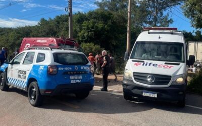 Vídeo – Homem morre e mulher fica gravemente ferida em acidente na BR-356