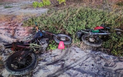 Duas motocicletas com sinais de adulteração são apreendidas em área de mata próxima ao Porto do Açu