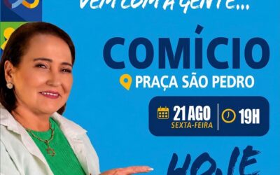Carla Machado anuncia comício de lançamento de candidatura a deputada estadual nesta sexta em São João da Barra