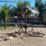 Praça de SJB é alvo de vandalismo WhatsApp Image 2026-08-28 at 14.16.08