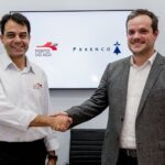 Porto do Açu e Perenco Brasil assinam acordo para primeiro projeto de eletrificação offshore da Bacia de Campos Eugenio Figueiredo, CEO do Porto do Açu, e Damien Szyszka, diretor geral da Perenco Brasil