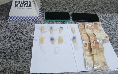 Três homens são presos por tráfico de drogas durante ação da PM em São João da Barra