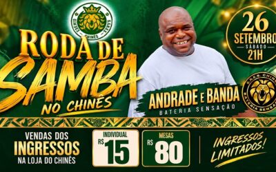 Roda de Samba acontece neste sábado no Chinês